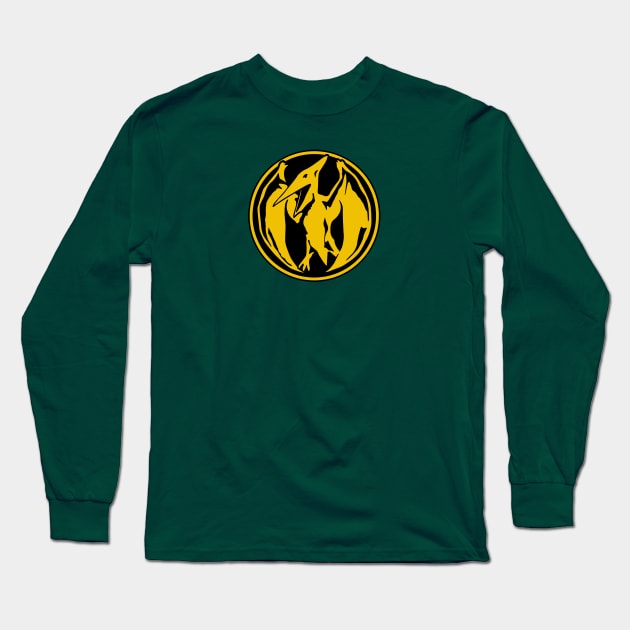 Pterodactyl Power Coin Long Sleeve T-Shirt by Javier Casillas